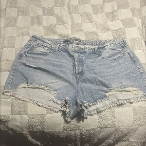 Wild Fable Blue Distressed Jean Shorts